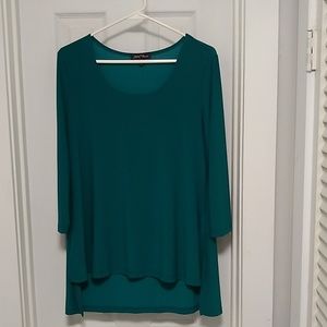 Slinky Brand szM green long sl top